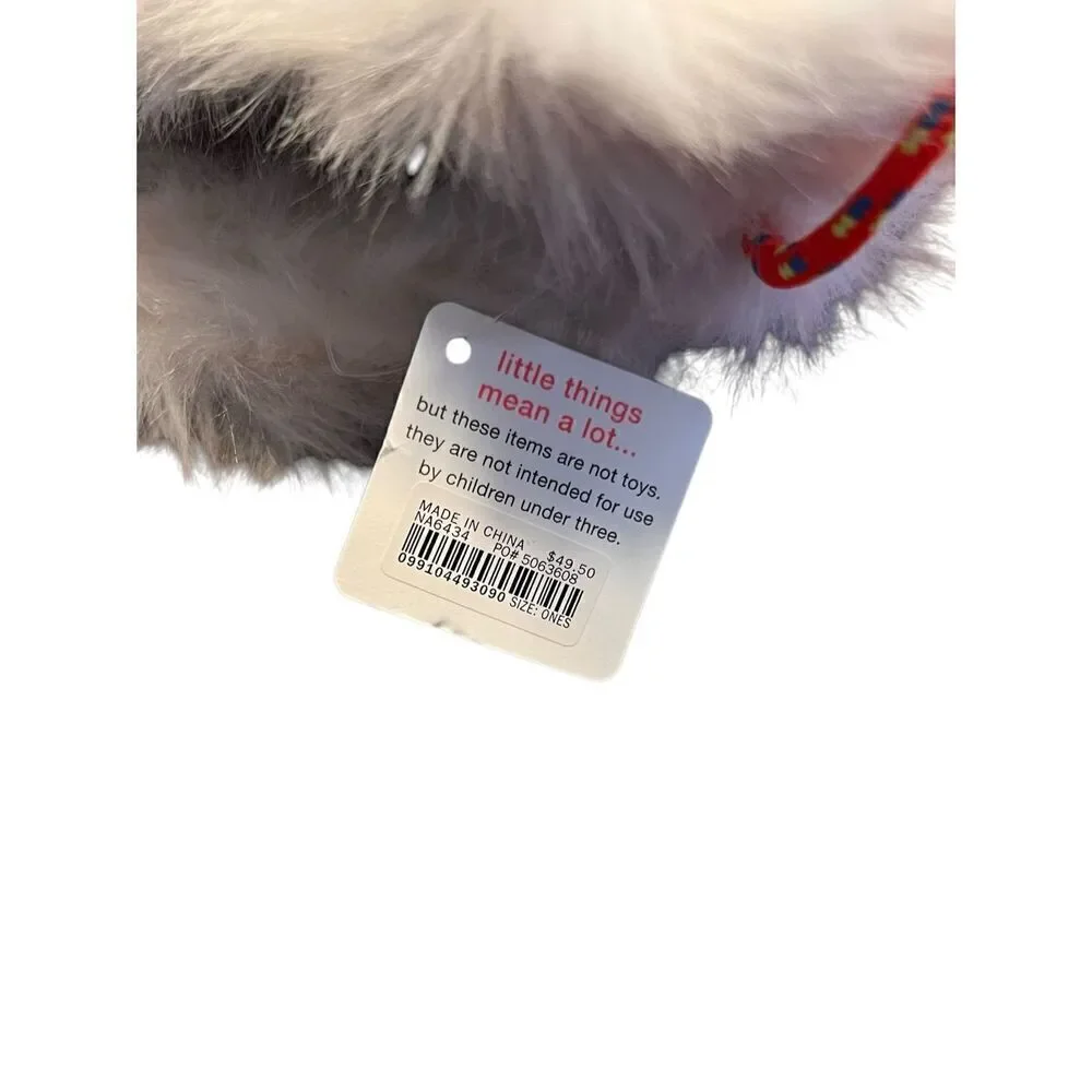 J CREW CREWCUTS White Faux Fur Polar Bear Face Shoulder Bag Purse - NWT